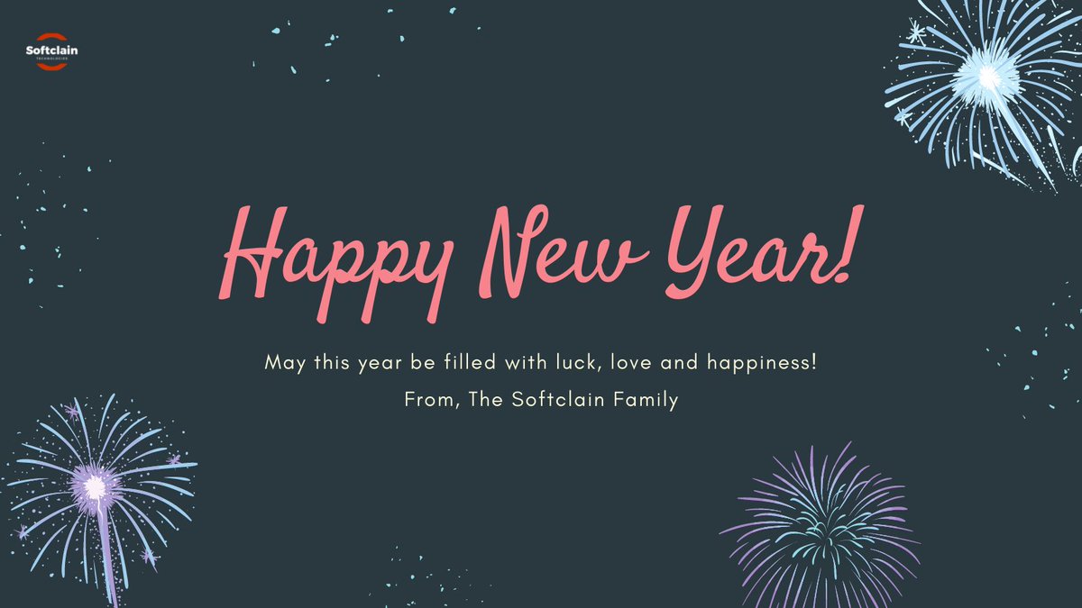 softclain_tech's tweet photo. Happy New Year to all. May this year be filled with prosperity, love and happiness!
#softclain #happynewyear2022 https://t.co/YmFG6nt3WC