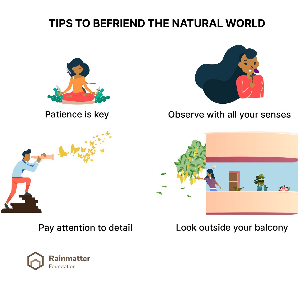 RainmatterOrg's tweet image. Our resolution this year is to befriend the natural world. You can too :) 
Wish you all a Happy 2022 🌟

#newyear2022 #befriendnature #observeandlearn