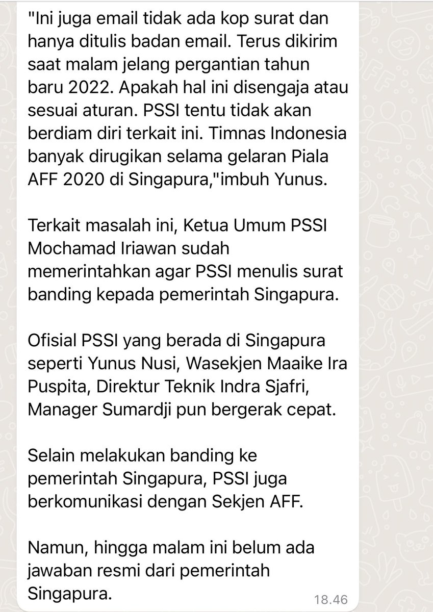 Fandom_ID's tweet photo. Empat pemain Timnas dilarang main di Leg 2 Final #AFFCup2020 

1. Elkan William Tio Baggott
2. Victor Chukwuekezie Igbonefo
3. Rizky Ridho Ramadhani
4. Rizky Dwi Febrianto

Berikut rilis yang kami terima melalui grup Whatsapp. https://t.co/dwyjhZcmjg