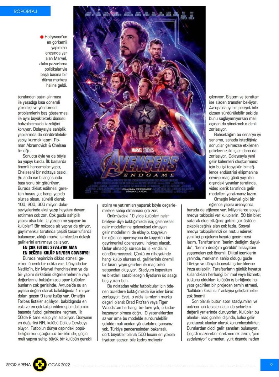 AclanAcar's tweet photo. #HaftaSonuOkuması #Futbol #Yönetim #Marvel #Spor #Sürdürülebilirlik #DorukAcar https://t.co/jHi9WWQSq7