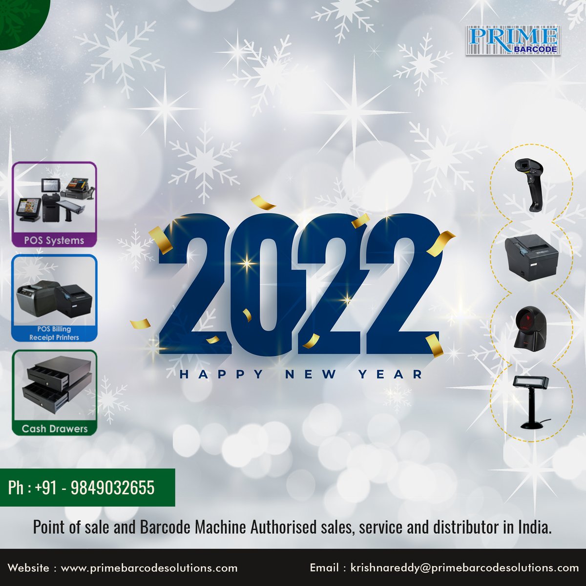 primebarcode's tweet photo. Prime Barcode Solutions Team wishing you All A Very Happy New Year

#2022
#happy New Year https://t.co/8NOOJbwt1k