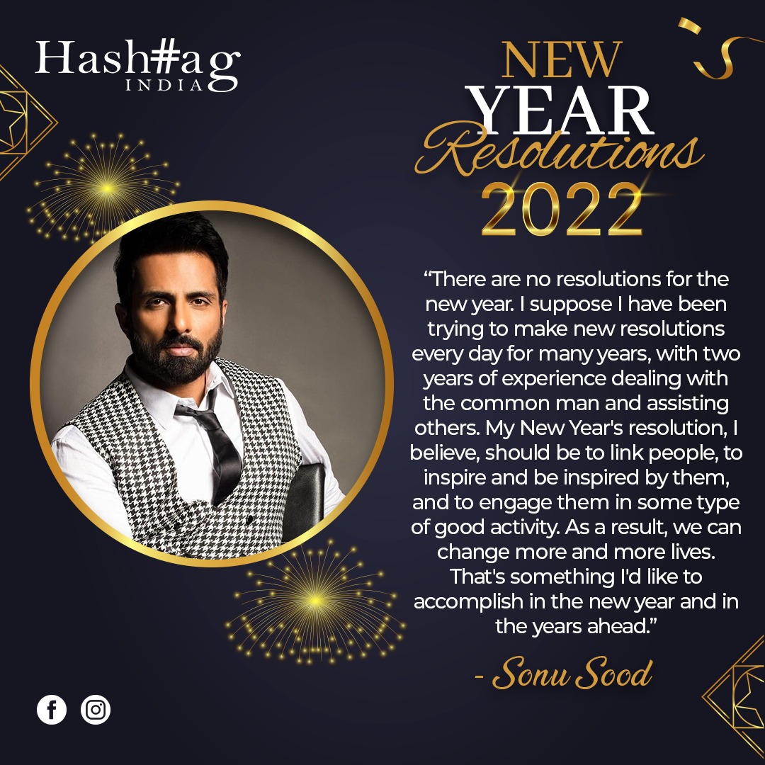 readHashtag's tweet photo. Actor #sonusood shares his New Year Resolution.
Just as a new bloom spreads fragrance all over, May this New Year spread joy and prosperity all over!
@readHashtag
#SonuSoodRealHero #actor #NewYear2022
#hashtagmagazine #readhashtag https://t.co/G5It28Uj8w