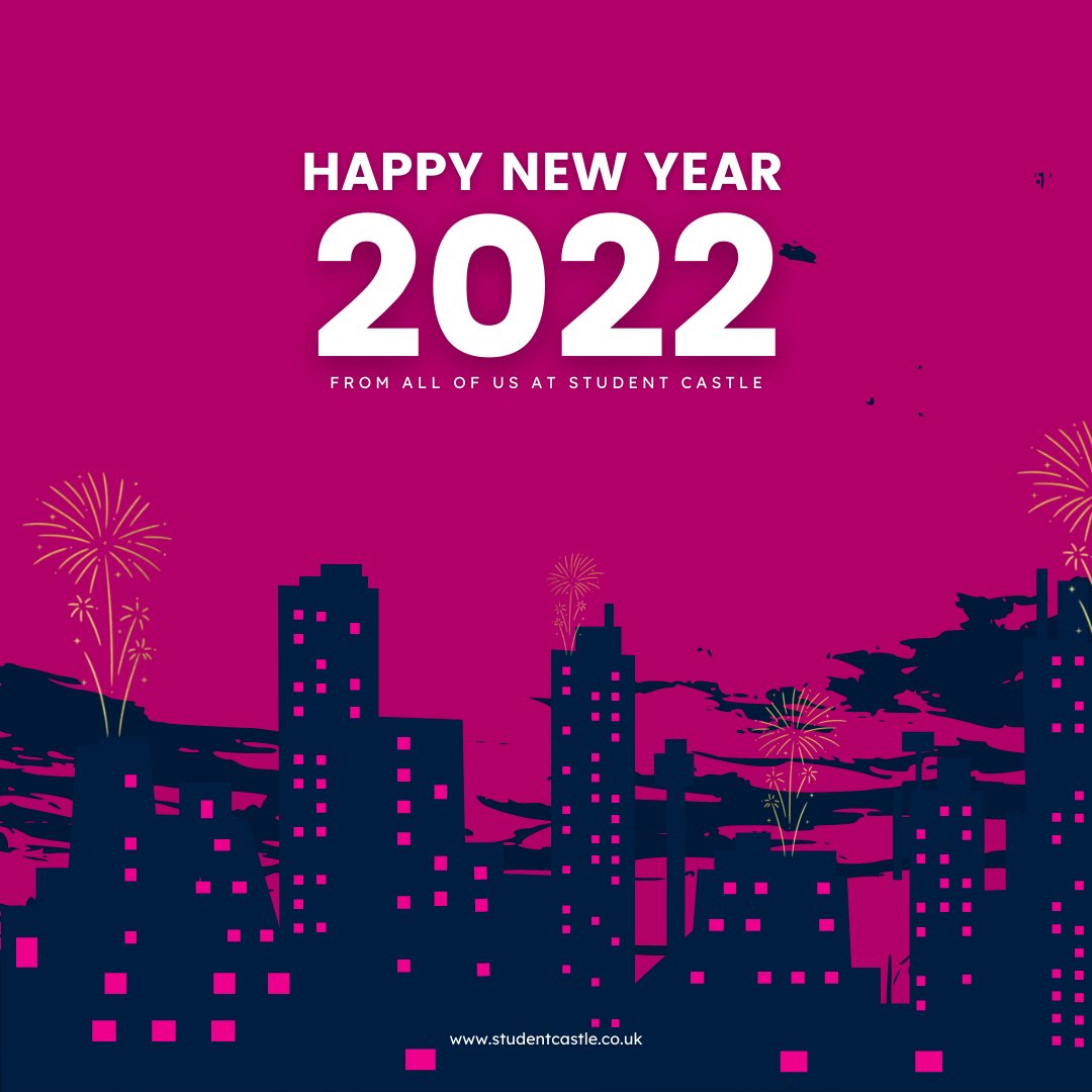Happy New Year 2022 🥳

From everyone at Student Castle, we wish you a great year ahead! We hope the new year brings all happiness and new possibilities. 

Love, Student Castle 🎉