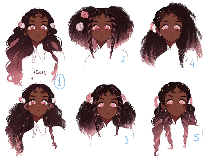 My sleeping beauty WIP 
Brainstorming some hairstyles 