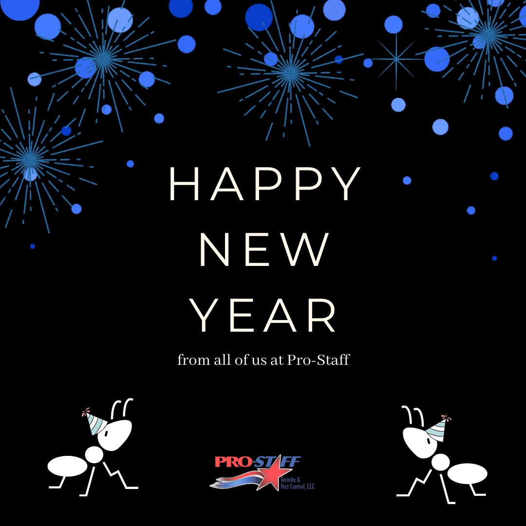 ProStaffPest's tweet image. Happy New Year from all of us at Pro-Staff!