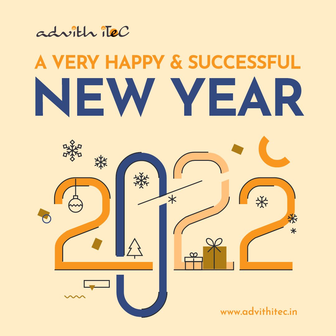 AdvithItec's tweet photo. Wish you all a very #happynewyear2022 . May this year start the best things in your life!

Team Advith

#newyear2022 #newbeginnings2022 #hope https://t.co/glPrXbCuCh
