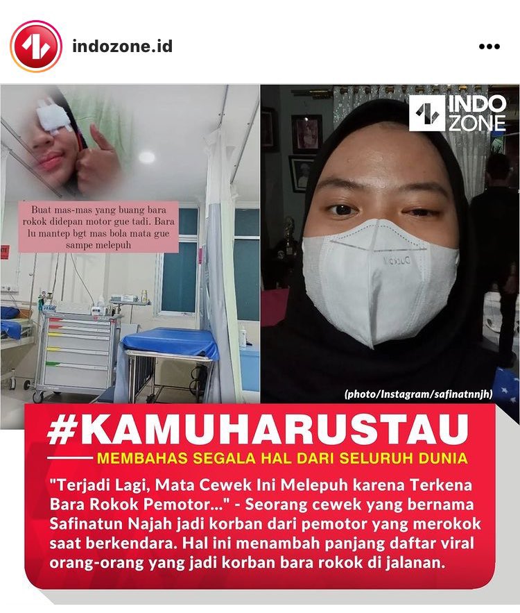 Dis! masi ada aja yaa yang gatau kalo ngerokok dijalan itu ngebahayain orang lain.