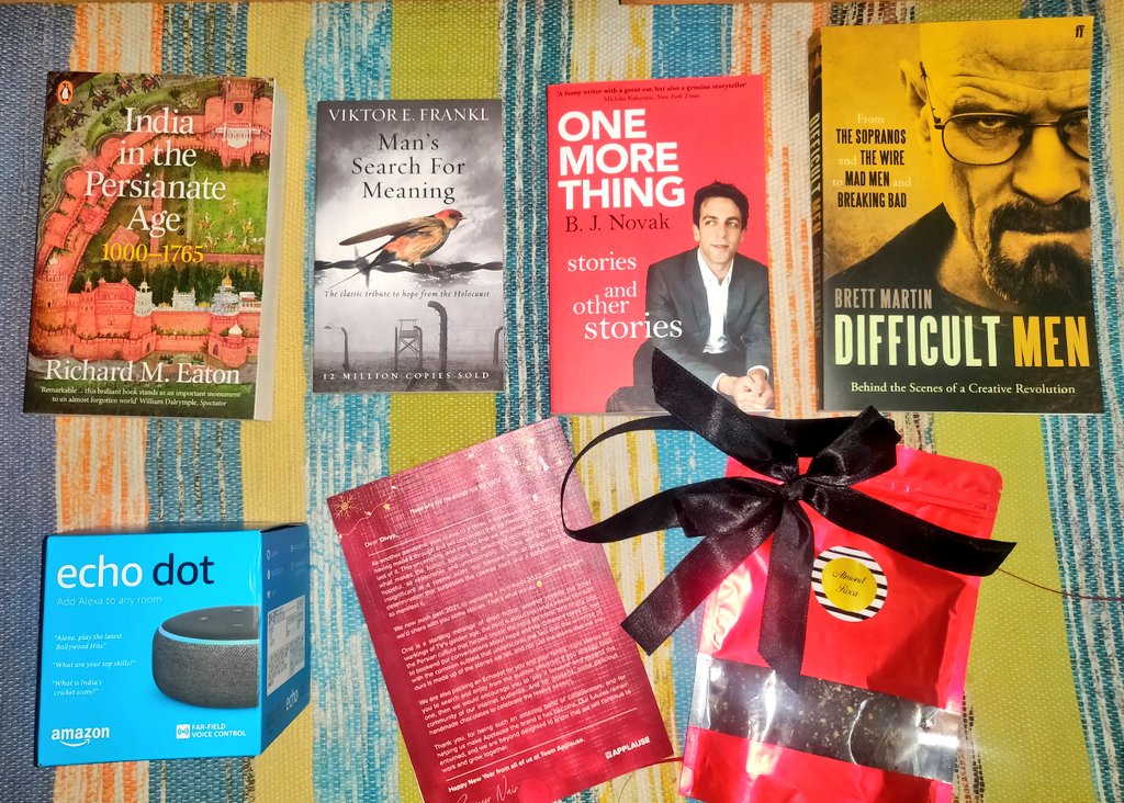 Thank You,
#ApplauseEntertainment & #SameerNair for making my #2022 super special with your amazing #giftbox filled with some interesting #books, yummy #chocolates & #AmazonEchoDot

You guys have been making path breaking content over the #OTT & waiting for more

RJ #DivyaSolgama