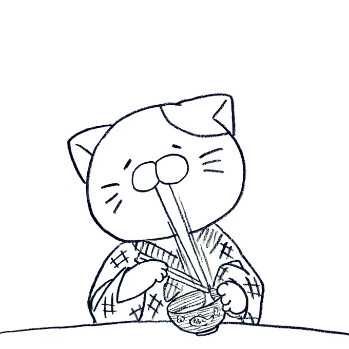 餅切れないネコ 