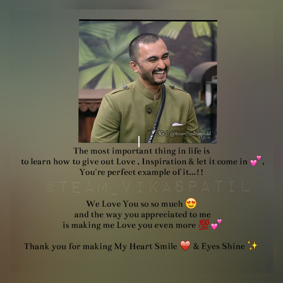 team_vikaspatil's tweet photo. HAPPY NEW YEAR TO MY SPECIAL ONE..@Vikaspatil1982 ♥💫Sir
You Are Down To Earth Person..!!!
We All Love You So Much..!!😇💕
.
.
#आख्खा_महाराष्ट्र_बघतोय⛳
-
-
#VikasPatil #TeamVikasPatil #VikasSpeaksUp #VikasForVictory #BiggBossMarathi3 #vikasholic #VersatileVikasInBBM3 https://t.co/1kkpmwDJpf