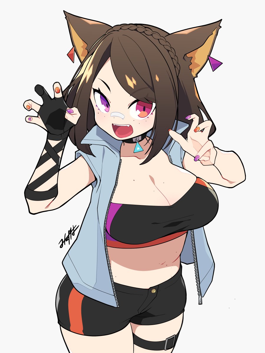 avatar_(ff14) 「お正月なのでskebを納品しました🐈‍⬛アスカリちゃん💜🧡 https:/」|みずはのイラスト