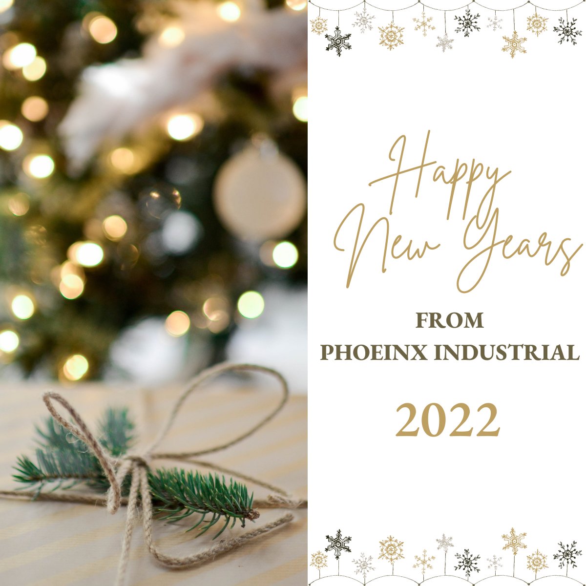 PhoenixIndustr5's tweet photo. Phoenix Industrial would like to congratulate everyone on a great year in 2021 and look forward to an even better year in 2022.  

#TeamPhoenix 
#HappyNewYear
#2022 https://t.co/4jYb4FlaZa
