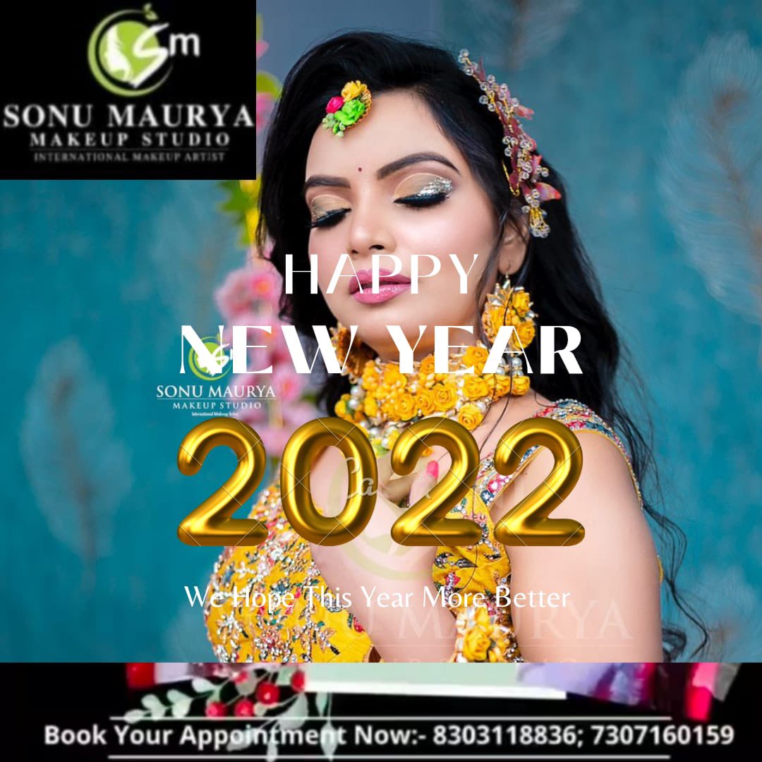 sonu_makeup's tweet photo. @sonu_makeup Wishing u n ur family a very happy n prosperous new year 2022.May God bless u &amp; ur entire family with love,peace, happiness,joy, prosperity, robust health n warm relationship with ur near n dear.
With warm regards from
Sonu Maurya Makeup Studio Academy &amp; Unisex Salon https://t.co/HsviEDeEwX