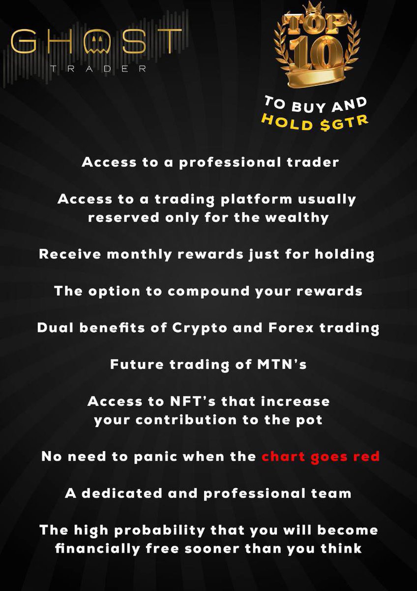 MetaMonstery's tweet photo. #GhostTrader has the community that is focused on compounding its accumulative trade pool that’s invested by our elete trader with the aim to return wealth and financial freedom in the form of healthy #BUSD dividends. #sandusdt #DontMissOut #f1fujinext #FTMUSDT #forextrader https://t.co/88NkzQIEo0