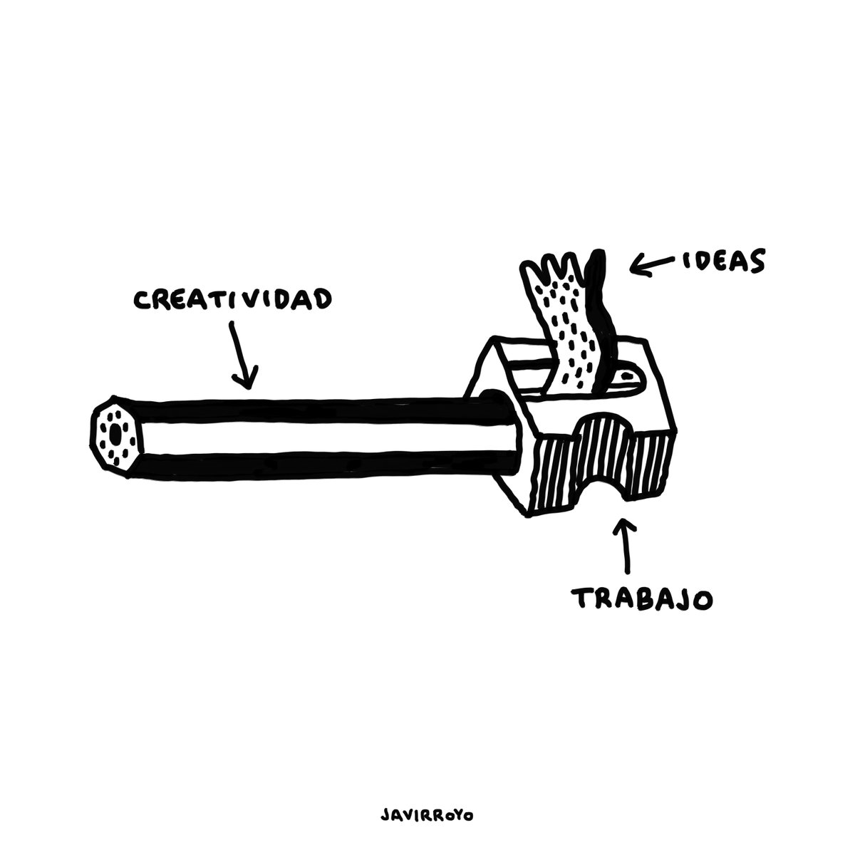 Entrenar para sacar punta a tu lapiz creativo. De eso va el curso que tengo en Domestika sobre creatividad.
.
#creatividad #trabajo #ideas #javirroyo #ilustracion #illustration #illustrator #ilustrador