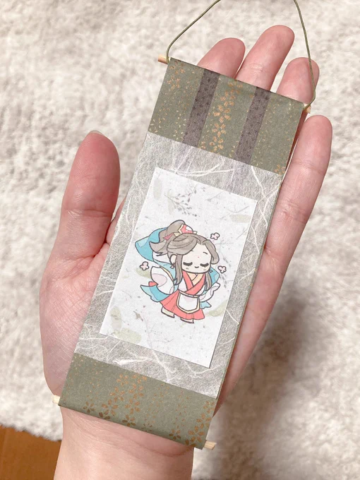 新年なのでミニ掛け軸つくりましょ!😊参考ブログさま https://t.co/ULTz9N8IMy 