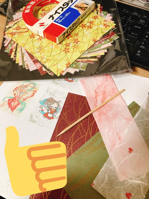 新年なのでミニ掛け軸つくりましょ!😊参考ブログさま https://t.co/ULTz9N8IMy 