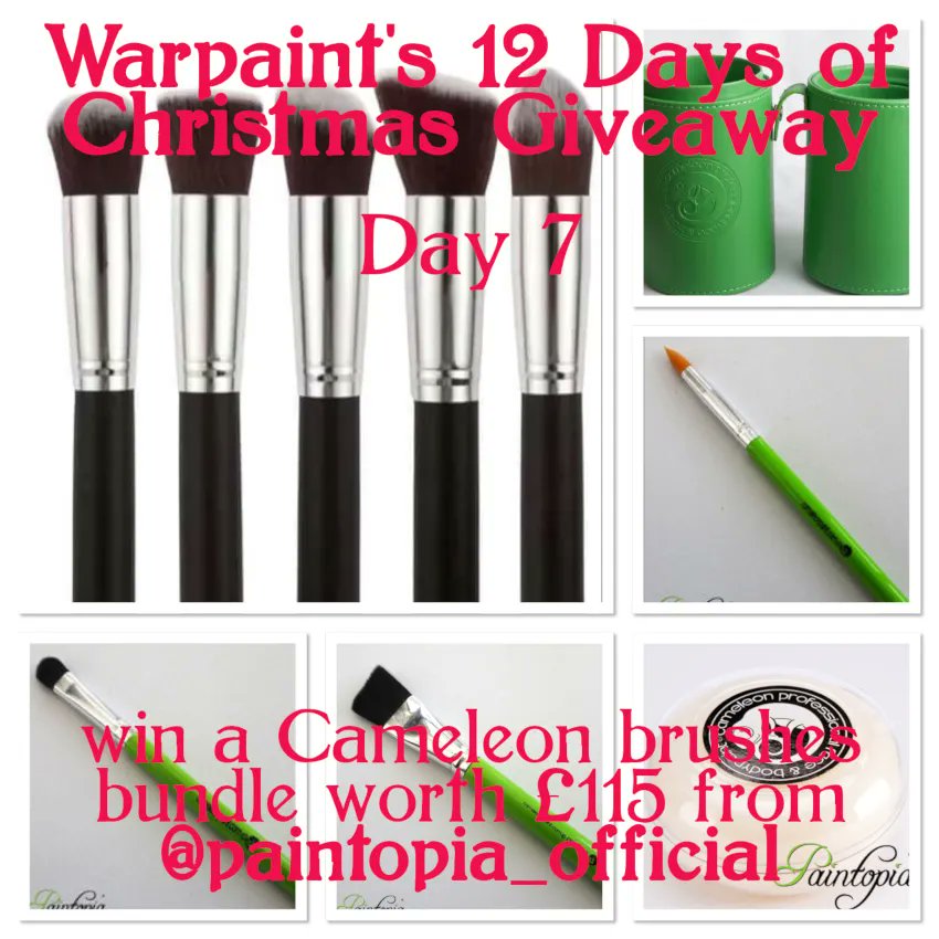 Warpaint_Mag's tweet photo. At Warpaint we're doing our bit to bring you a little Christmas cheer with a fantastic giveaway every day until 6th January. Day Seven is from @paintopia_official
https://t.co/IFS0K0dE1Z
#warpaint_mag #WarpaintExtra #12DaysOfChristmas #Giveaway #paintopia #facepaint #bodypaint https://t.co/sMeM8S3ma6