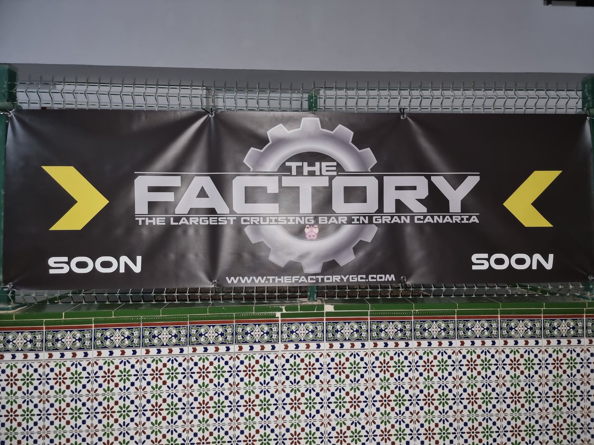 Jimmy_Grey_FR's tweet photo. Coming soon the new place to in maspalomas!
@TheFactoryGC @theholegc #thefactorygc #sexclub #cruisingbar #maspalomasgay https://t.co/AjxnsH6IrS