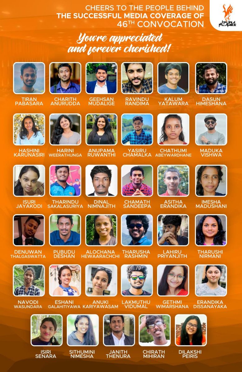 jpuraflames's tweet photo. It was the end of the grandest occassion of the year in _University of Sri Jayewardenepura_ .🎓♥️

We would like to extend our heartfelt thanks to all the flamians who took part in this with their lasting committemnt and enthusiasm. Your dedication will be always appreciated.♥️🔥 https://t.co/RQmG6kmtrT