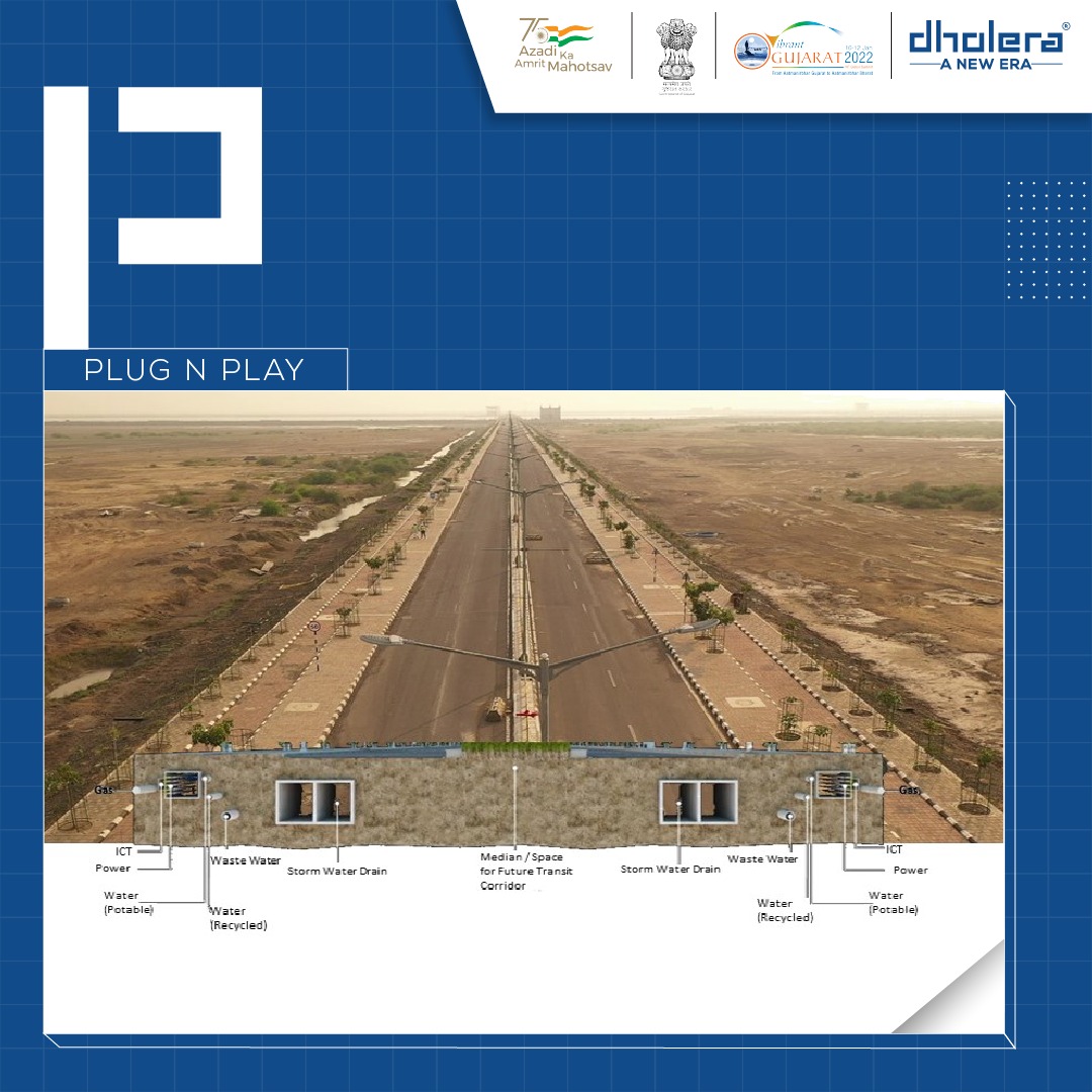 DholeraOfficial's tweet photo. P – Plug N Play

Plug &amp; Play approach is wherein all the land parcels are fully ICT enabled &amp; built-up infrastructure is offered right at plot level. This will be an underlying enabler in all spheres of the city &amp; will facilitate ease of doing business &amp; holistic living. https://t.co/ONDP3WCEbJ