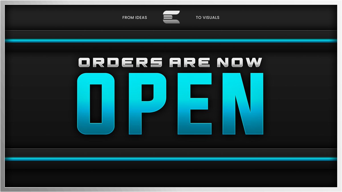 Chbbzg's tweet photo. Happy New Year everyone!
Orders are officialy open! #FromIdeas #ToVisuals https://t.co/syQ545shDv