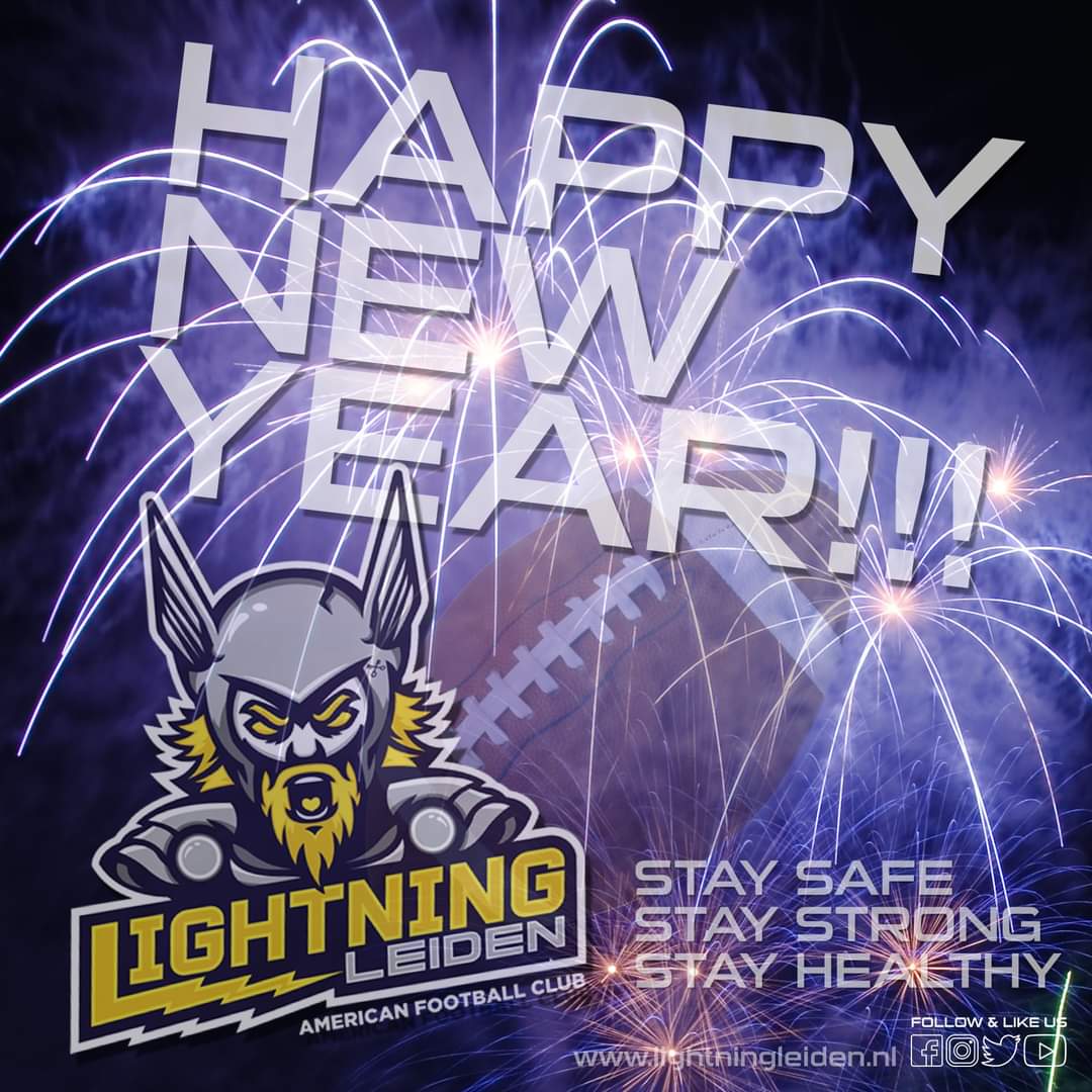 HAPPY NEW YEAR!! 🤩🥳🍾🎆
Stay safe, stay strong and stay healthy in 2022! 

#HappyNewYear #staysafe #staystrong #stayhealthy #lightningleiden #americanfootballclub #flagfootball🏈 #seeyousoon