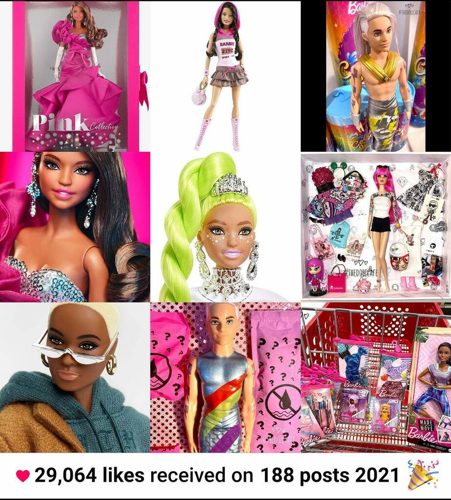 thedollcafe's tweet photo. Thank you for all your comments and likes in 2021! Your support means so much. Blessings and peace in 2022. #thedollcafe #topnine #2021topnine #topnine2021 #barbieblogger #dollblogger #dollcollector https://t.co/Q97oRnsvXR https://t.co/HRqCJprpgh