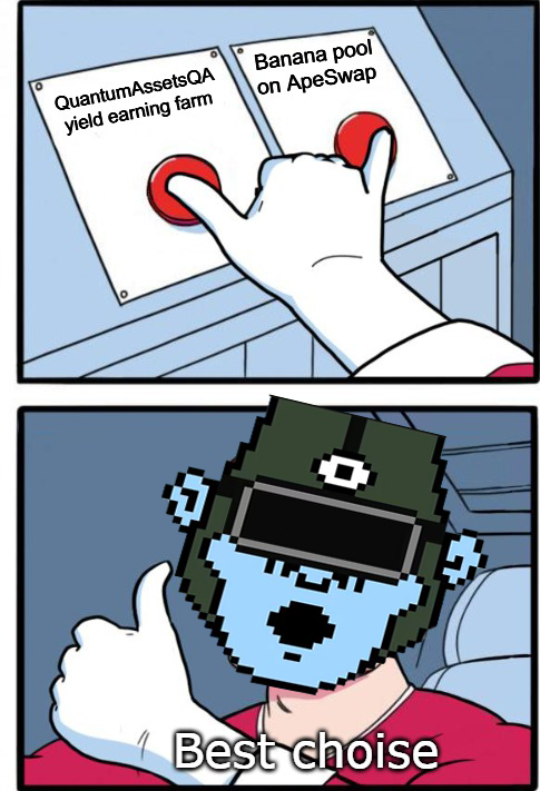 ArifSarkaya20's tweet image. My orginal entry
 
@QuantumAssetsQA

  #QuantumAssets   #ApeSwap
@ape_swap

$BANANA $QA