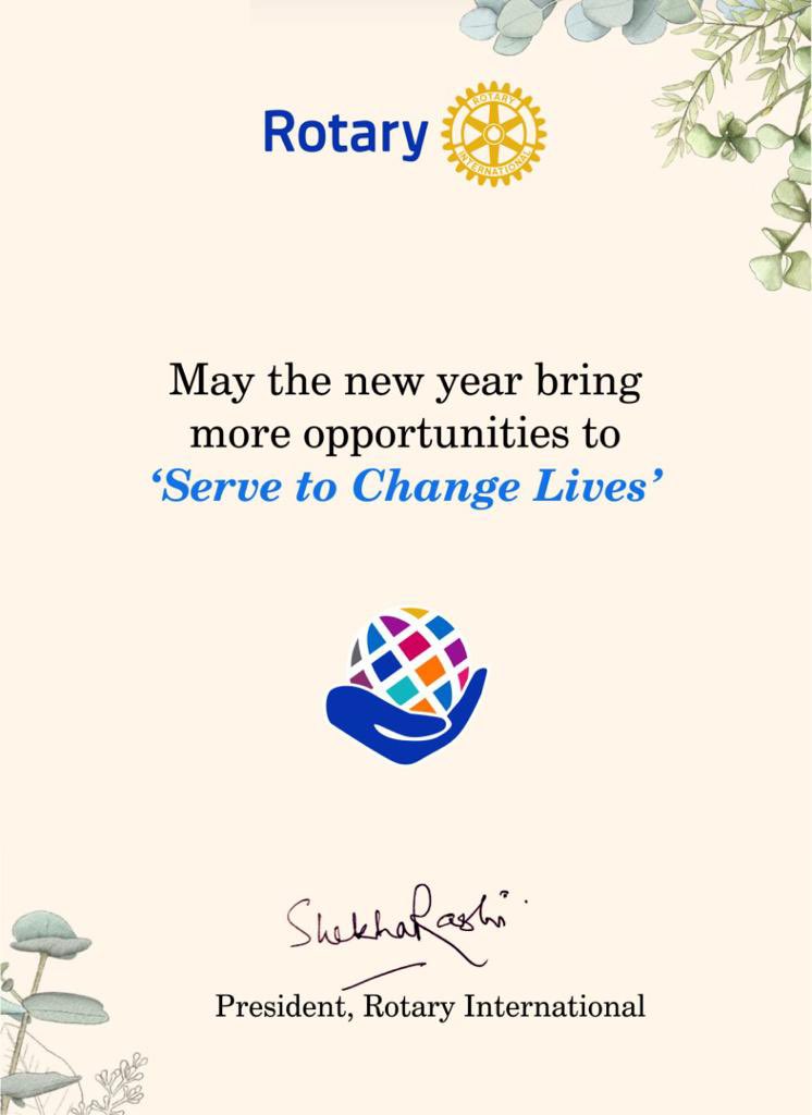Shekhar_Rotary's tweet image. A very happy 2022 to all my fellow Rotarians. I am proud of each one of you for being the #PeopleOfAction in 2021. Let’s keep working towards #ServeToChangeLives by taking actions towards education, climate action and health. Keep sharing your club’s initiatives with me on social