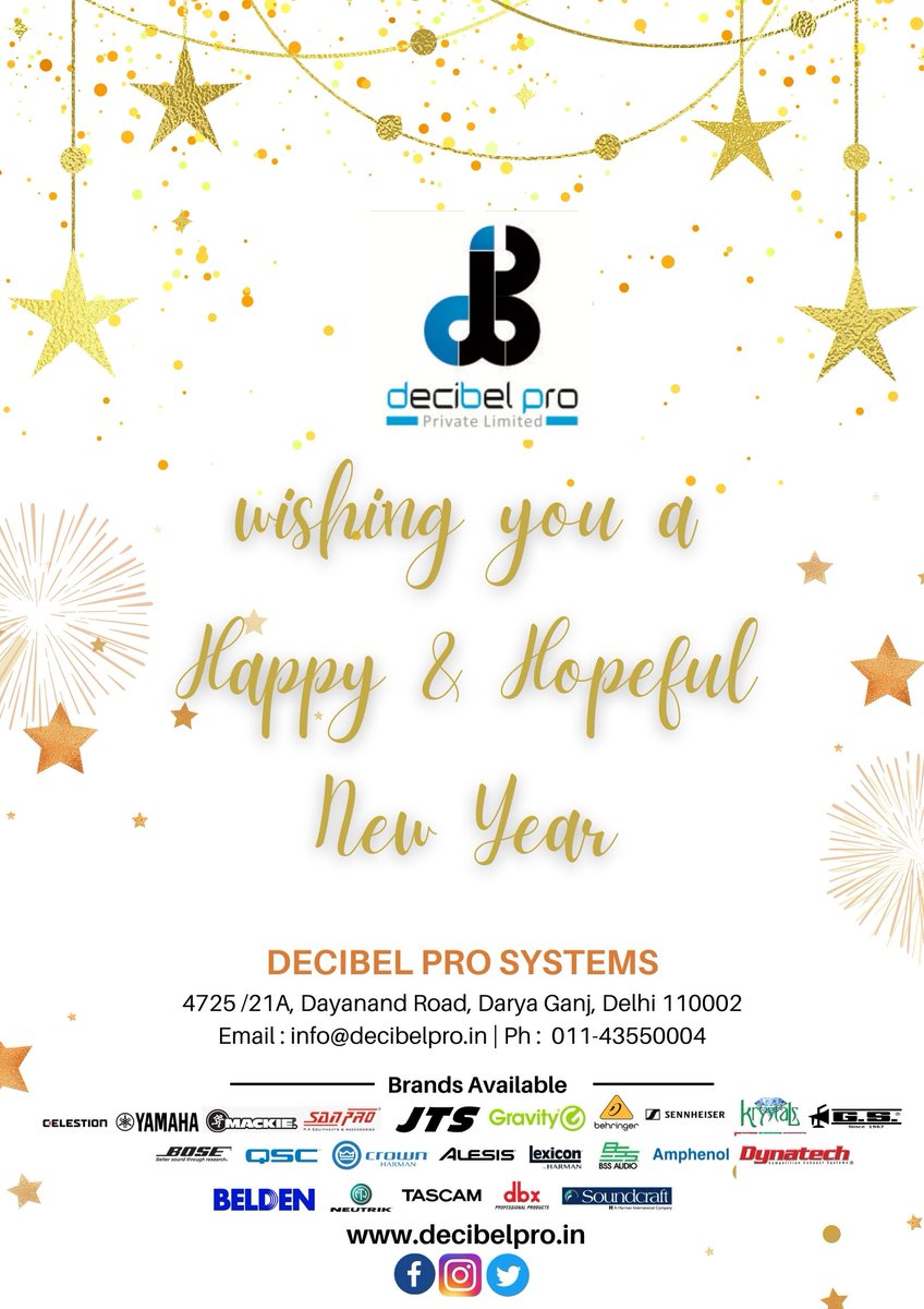 teamDecibelPro's tweet photo. Happy New Year 2022 | DECIBEL PRO SYSTEMS | DECIBELPRO PVT LTD | Sancheti Traders - https://t.co/4ysGYhKAtl https://t.co/1O5QVStm78
