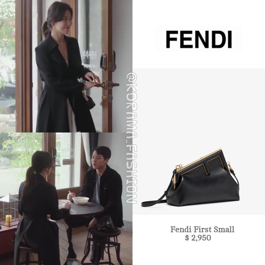 Fendi First Bag Leather Small Black
