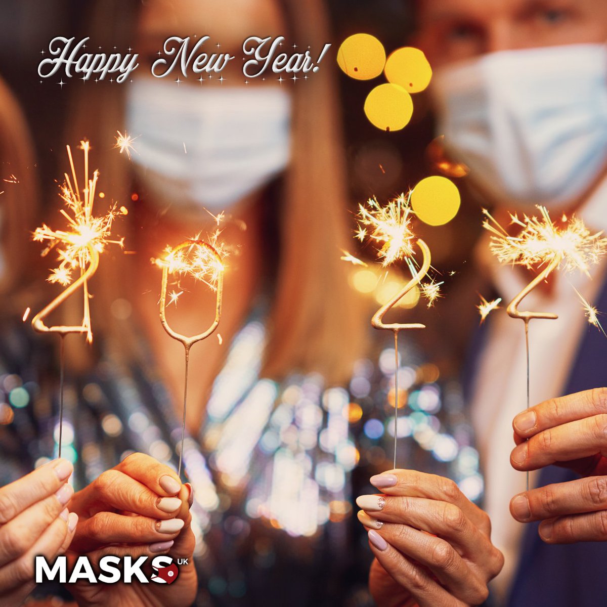MasksukOfficial's tweet photo. Happy New Year!! 🎆

“Learn from yesterday, live for today, hope for tomorrow.”—Albert Einstein

Here's hoping that 2022 finally brings the end of COVID restrictions!

#WeWillWin #HappyNewYears #MasksUK https://t.co/APP60MYdMs