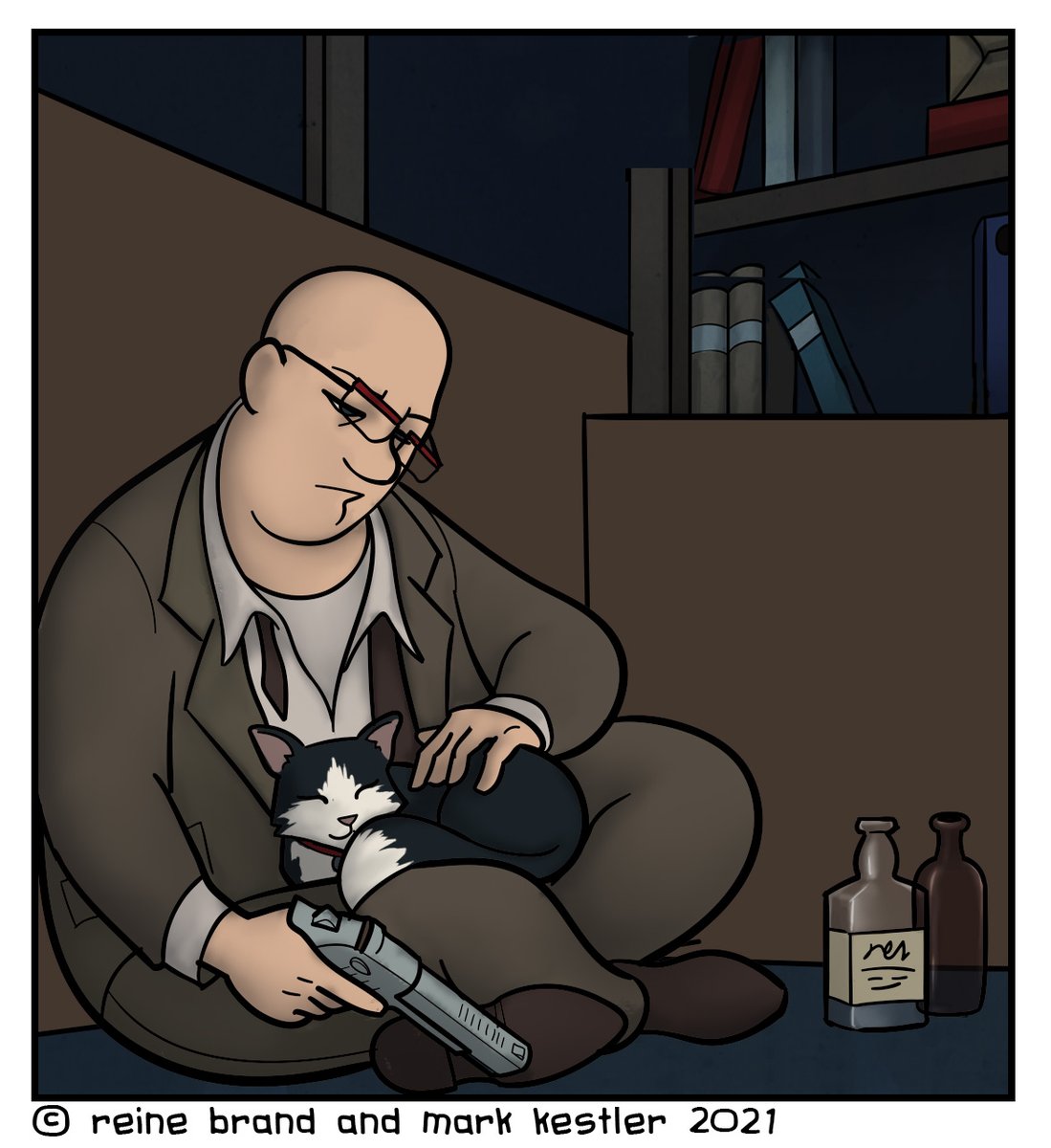 ReineBrand's tweet image. Happy New Years! Comic Updated - #199 greasyspacemonkeys.com/comic/self-des… #scifi #webcomic