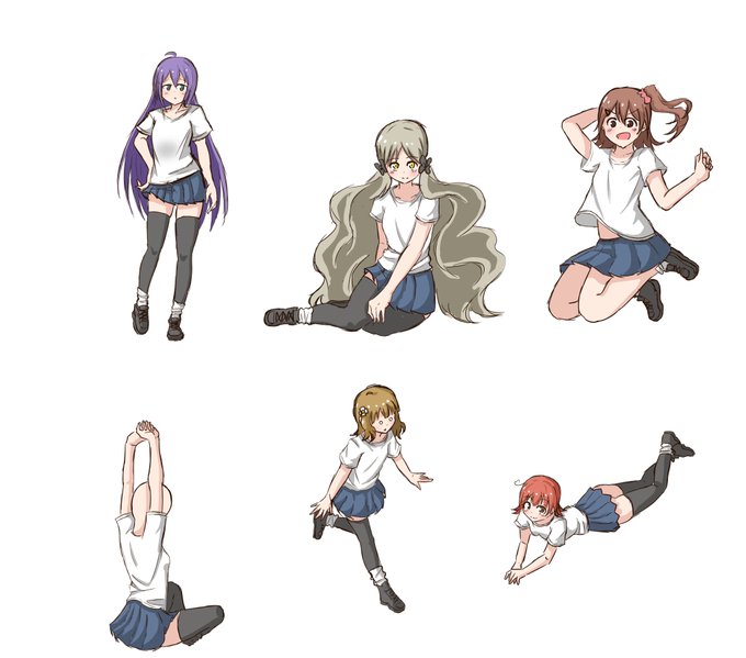 元旦から気合入れて絵描くと骨折しそうなので練習兼ねたらくがきをしました
ラフな服装かわいいですよね～ 