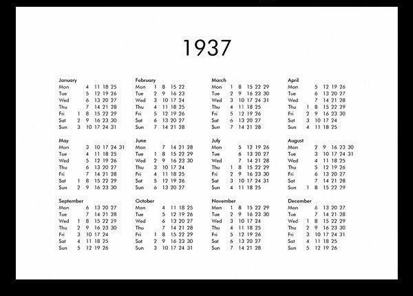 SttNUOU5fBLs12B's tweet image. 2022 наступил. Напомню, что он полностью совпадает с календарём 1937.