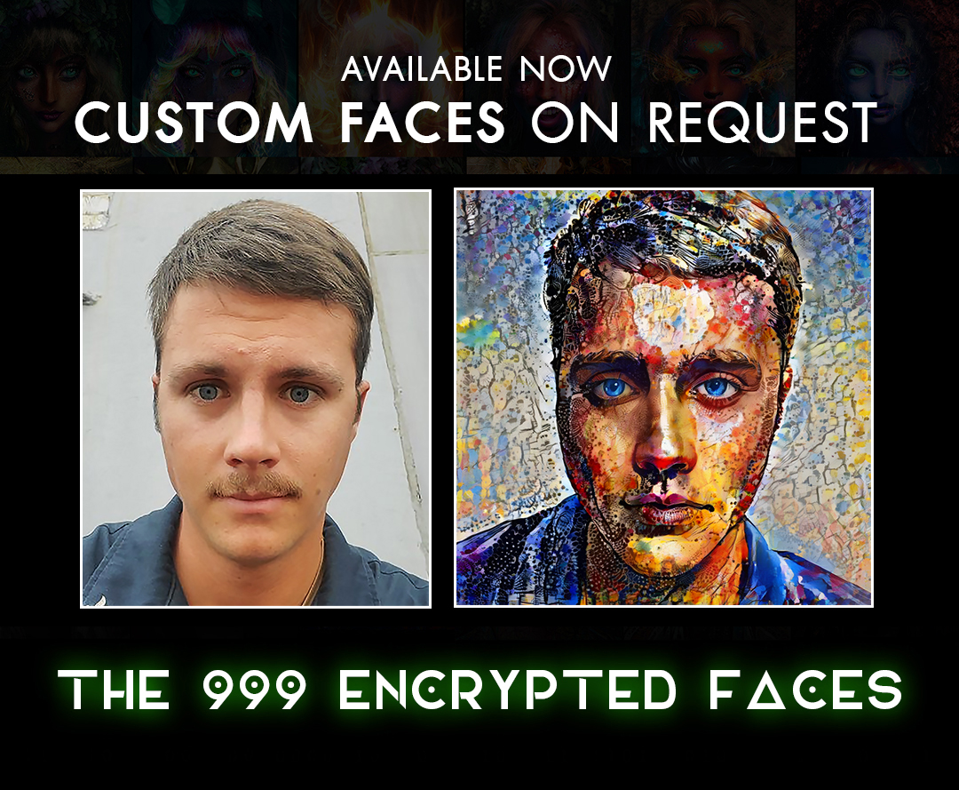 vishalraiFX's tweet photo. Another dope custom face done for one of my awesome collector. @DanielRosenba10
Let me create your next "one of a kind" NFT using a picture of yourself. Just DM for details.
https://t.co/6xobw9k35M
#potraits #1000faces #999faces #potrait #NFTartist #AI #eth #polygon https://t.co/OaQpw5qVuU
