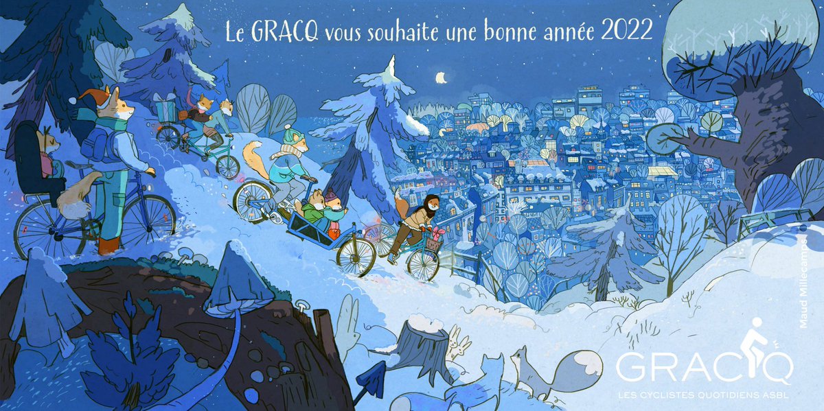 Les bénévoles en vrijwilligers van <a href="/GRACQ/">Cyclistes Quotidiens</a> en <a href="/FietsersbondBxl/">Fietsersbond Brussel</a> 1000bruxsel vous souhaitent a happy New Year met meer en meer fiets in onze stad !
🚴👍🚴‍♂️❤️🚴‍♀️