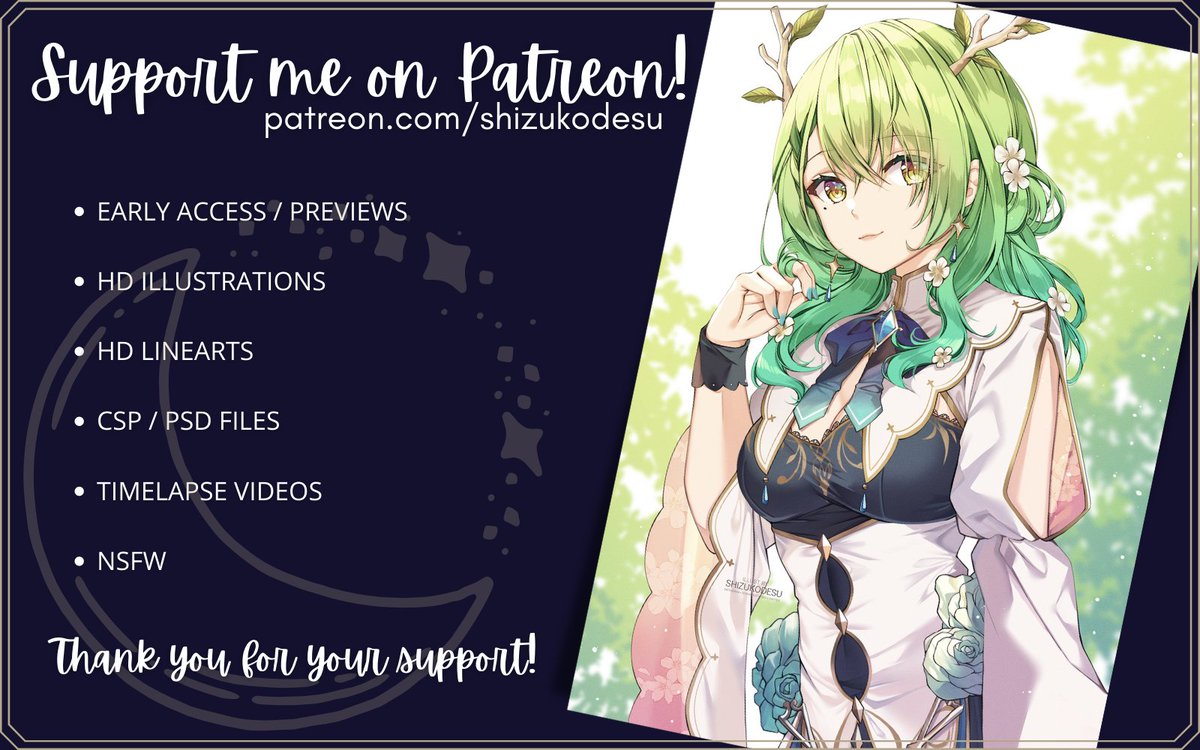 ✨PATREON PAGE ANNOUNCEMENT!✨ 
Support me on Patreon at 
🌟 patreon.com/shizukodesu 🌟
Check the announcement post to know more!
Thank you for your support! ✨
#patreon #patreonpage