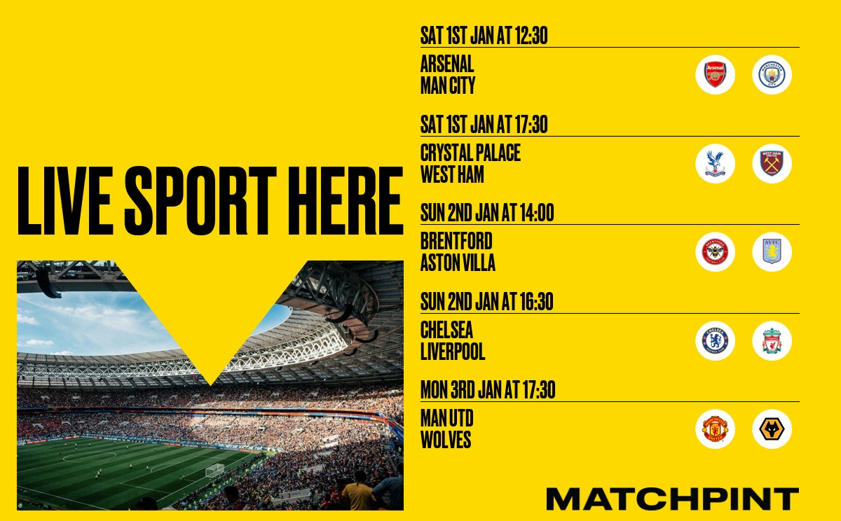 Feeling rough ? 

Comfort yourself with a few beers and some amazing football. 

Love The Bedford xxx
matchpint.co.uk/bar/15844/the-…