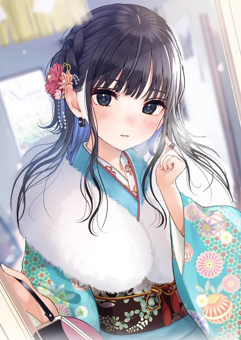 「ん…あけおめ…」 