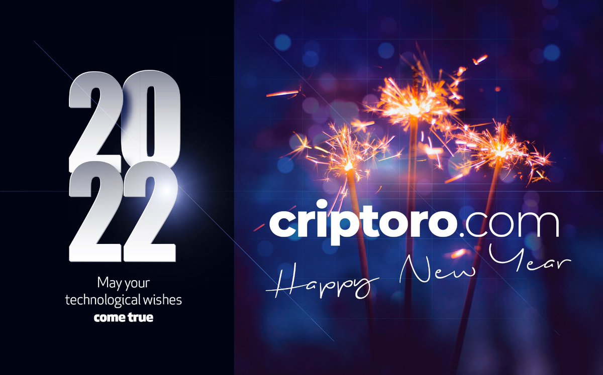 CriptoroEs's tweet image. Feliz año nuevo 2022. Happy New Year 
#criptoro #FelizNavidad #Happy2022