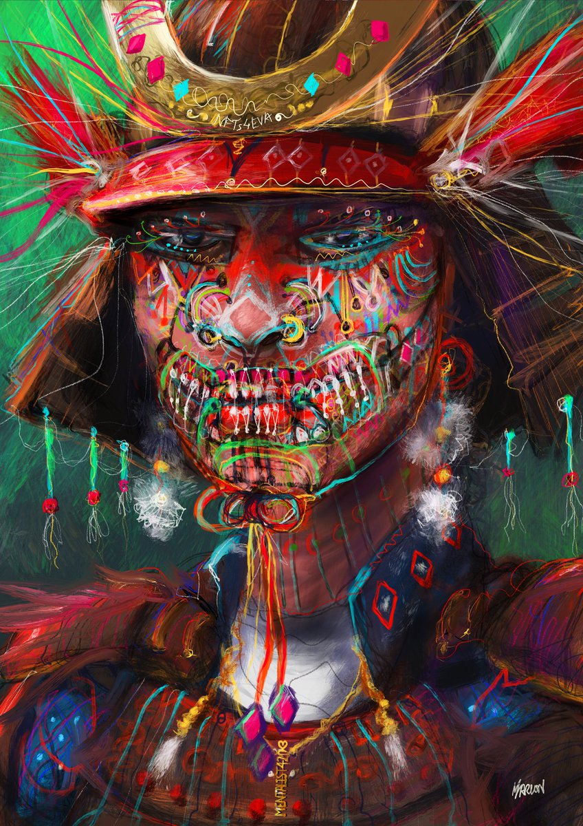 marlon_neosync's tweet photo. As a token of appreciation for his support and for collecting 5 of my artworks, this is a gift for our fren @mentalist420. On behalf of my fellow #NFTartist and #NFTCommunity I want to say "Thank You!" 👊🏾🙏🏾✊🏾

"The Warrior" ❣️

https://t.co/TViLAqhPmq https://t.co/mlNVawIHHw
