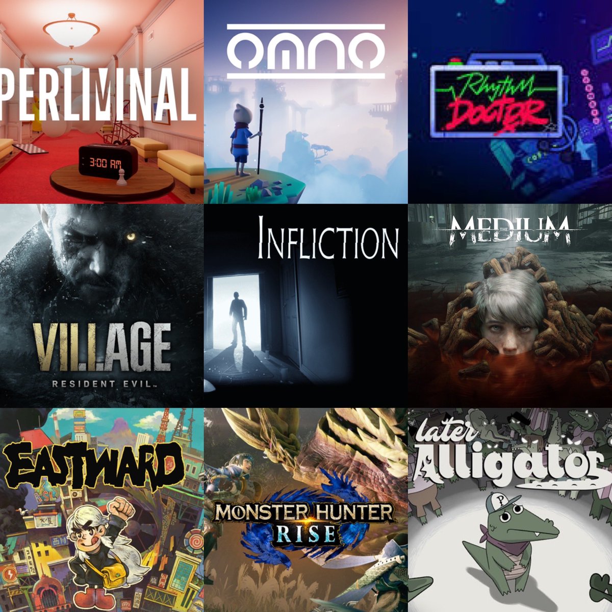 TheJ3Boys's tweet photo. It’s a little late but here’s our best games that we played in 2021!
It was hard to pick but here’s one’s that really stood out to us! 💙 https://t.co/3cqt5I2mvo