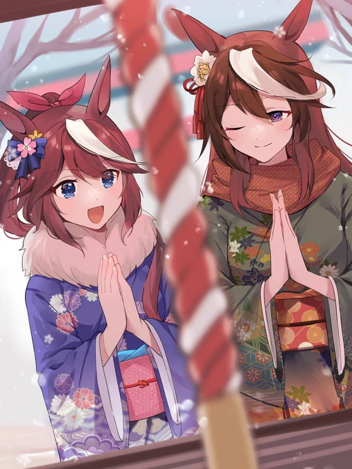 #ウマ娘 #ウマ娘プリティーダービー
謹賀新年! 