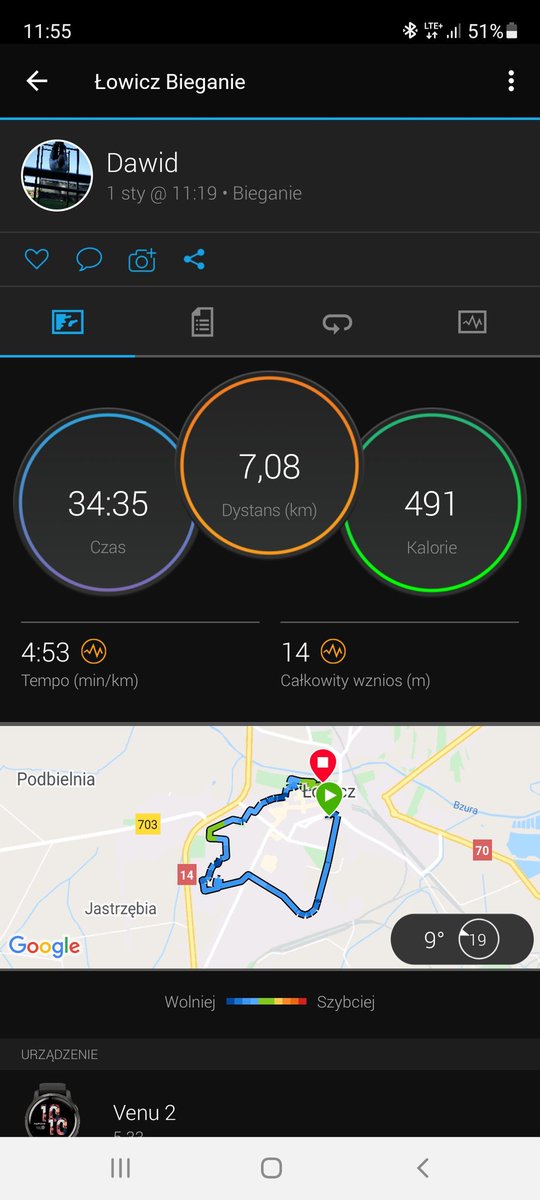 DawidPiorun's tweet photo. Na #NowyRok2022 -7km , Szczęśliwa siódemka. #bieg #running #fit #FitnessMotivation #fittata #fitdad #fitstyczeń #fit2022 https://t.co/1e3Qi1Ivfd