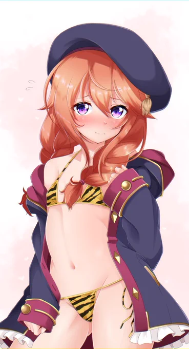 寅年なのでセクシーユニちゃん先輩に虎柄ビキニを着てもらったよ 