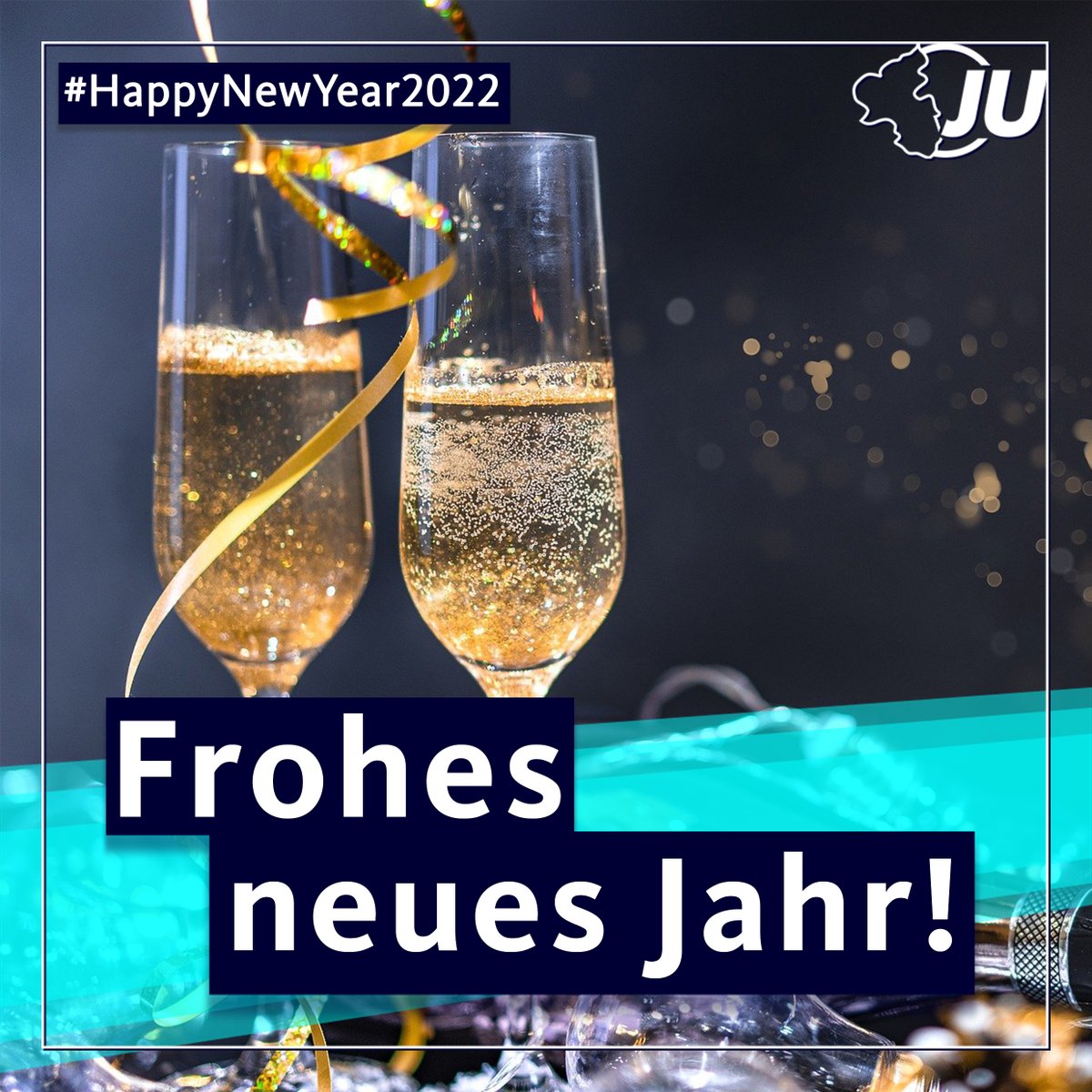 JURLP's tweet photo. Frohes neues Jahr! Wir wünschen euch viel Glück, Gesundheit und Erfolg! ✨🎉
#Silvester #Neujahr #2022 #JUrlp #JungeUnion #JU #CDU #CDUrlp https://t.co/vXHTYzeMe3