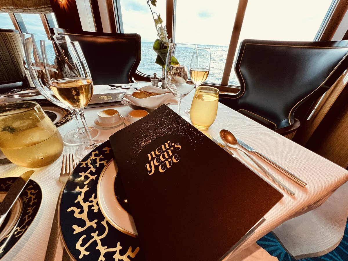 Jamisonke's tweet photo. Happiest of New Years from aboard @HALcruises ms Koningsdam! Cheers and excitement going into to 2022 for all of us looking forward to #cruiseship #koningsdam #cruise https://t.co/znXWSkdO8h
