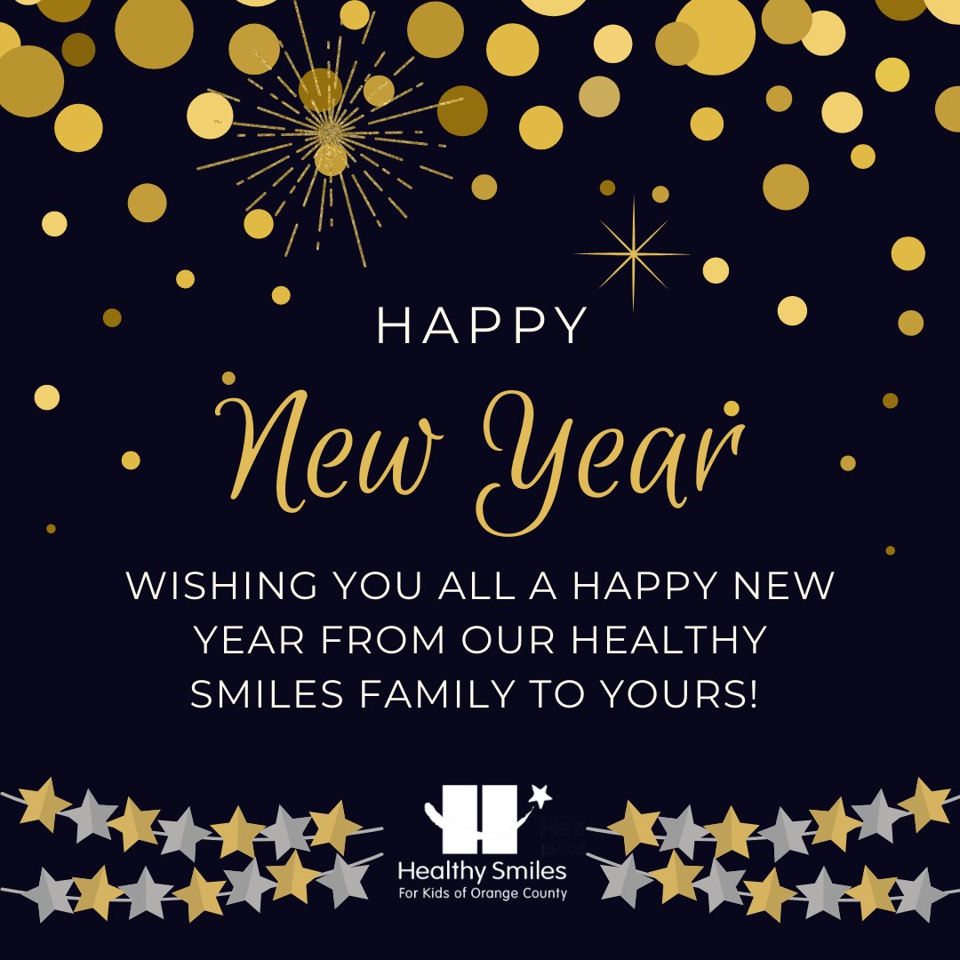 HealthySmilesOC's tweet photo. 🎇 Healthy Smiles had a fantastic year in 2021, thanks to all of you. We are so lucky to have our amazing team and supporters and can't wait to see what is in store for Healthy Smiles in 2022. Wishing you all a Happy New Year! 🎇  🧡 💙 https://t.co/IlcN87Ig2J